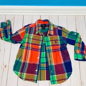 Ralph Lauren Plaid Button Down Shirt *35%OFF*
